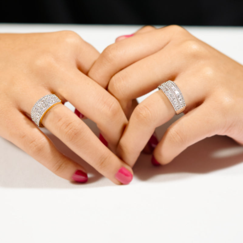 Asscher Cut Silver Ring | Zeya Luxe Jewels