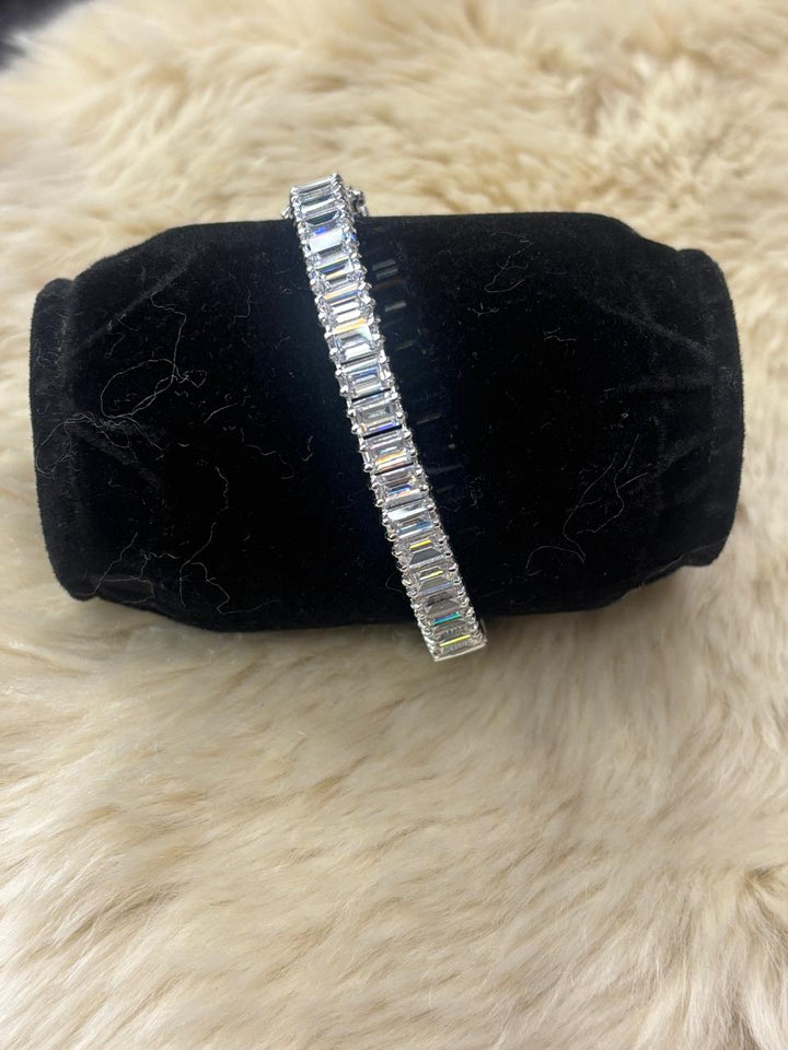 Emerald cut bracelet