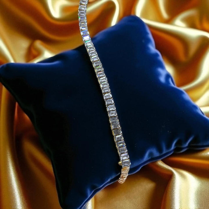 Emerald cut bracelet