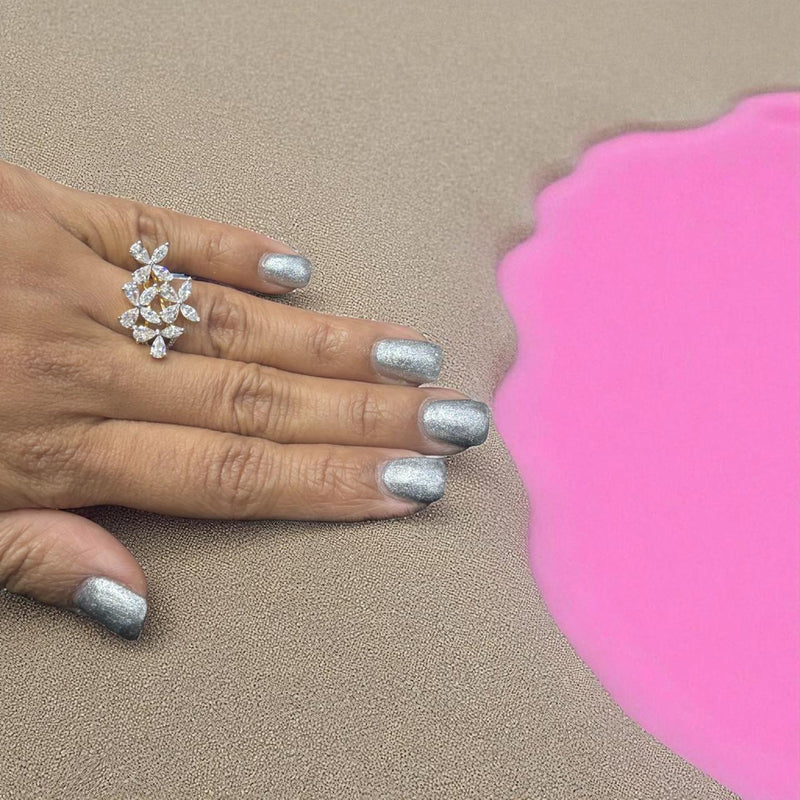 Elegant Classic Silver Ring | Zeya Luxe Jewels