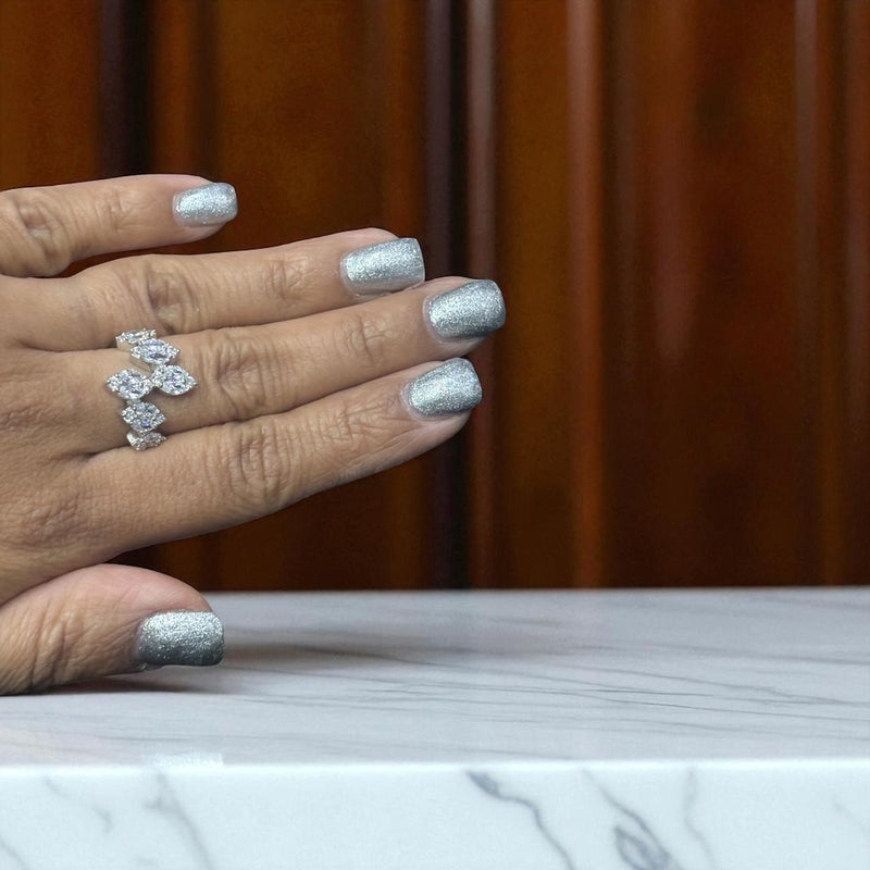 Overlapping Classic Silver Ring | Zeya Luxe Jewels