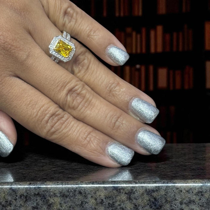 Delicate Stud Silver Ring | Zeya Luxe Jewels