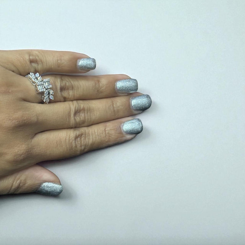 Alternate Leaf Silver Ring | Zeya Luxe Jewels