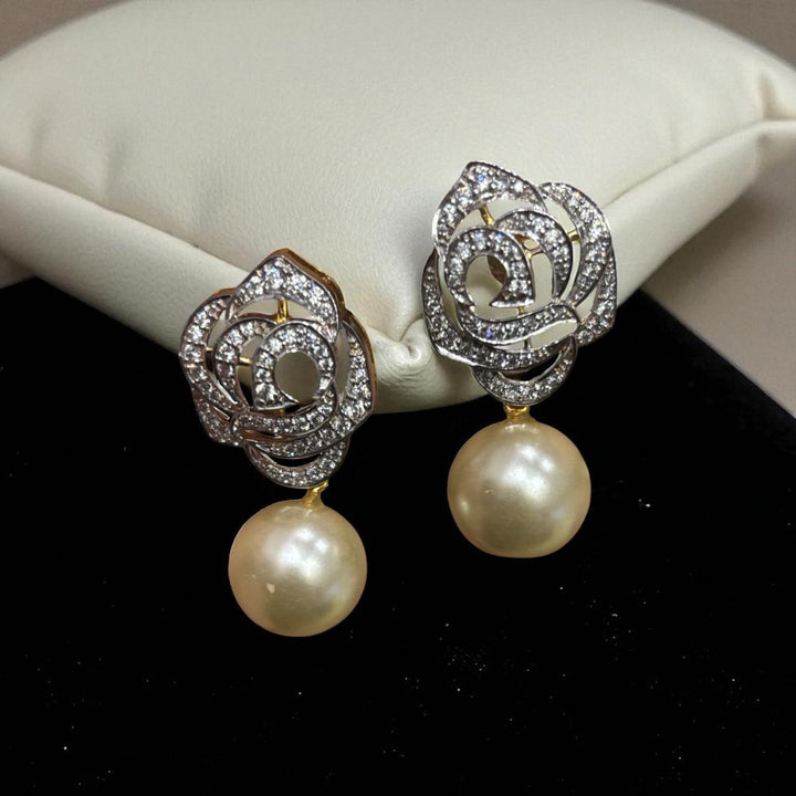 Flower with a pearl drop