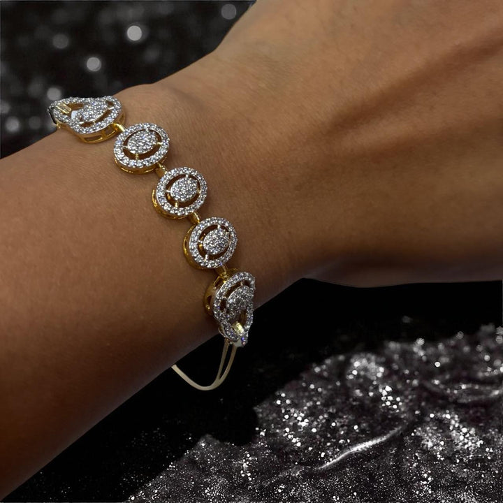 Round cut tennis bracelets