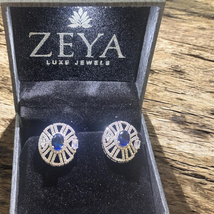 gem stone stud earrings