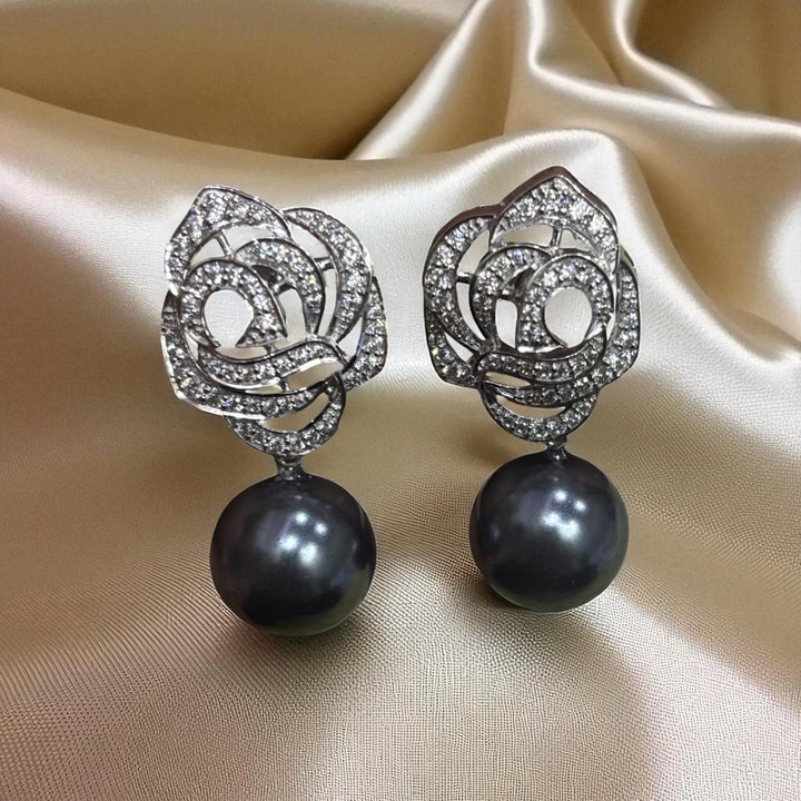 Flower with a pearl drop