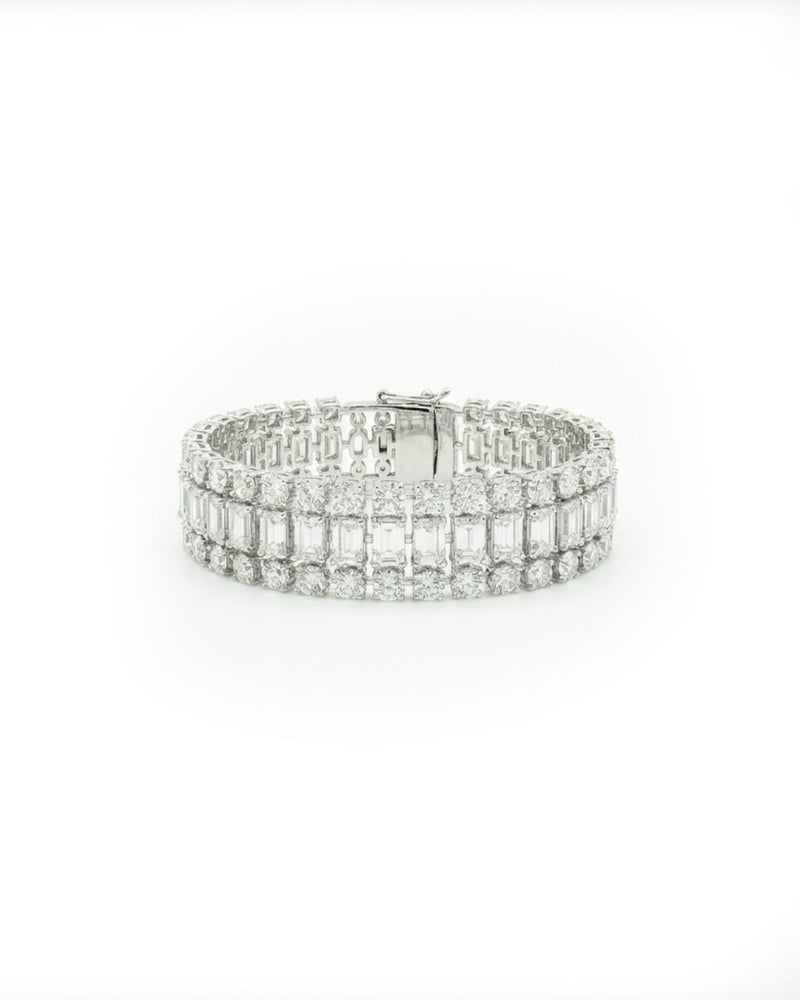 Gemstone Link Silver Bracelet | Zeya Luxe Jewels