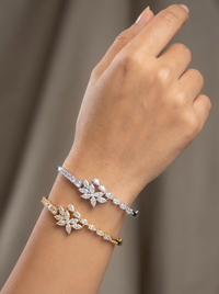 Delicate Gemstone Silver Bracelet | Zeya Luxe Jewels