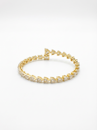 Heart Gemstone Silver Bracelet | Zeya Luxe Jewels