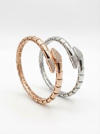 Snake Design Silver Bracelet | Zeya Luxe Jewels