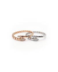 Snake Design Silver Bracelet | Zeya Luxe Jewels