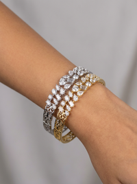 Mix Shapes Gemstone Silver Bracelet | Zeya Luxe Jewels
