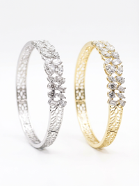 Mix Shapes Gemstone Silver Bracelet | Zeya Luxe Jewels