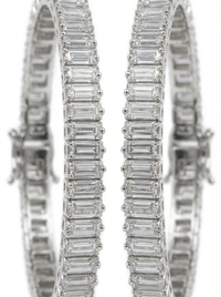 Emerald Cut Gemstone Silver Bracelet | Zeya Luxe Jewels