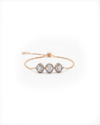 Pear Shaped Adjustable Silver Bracelet | Zeya Luxe Jewels