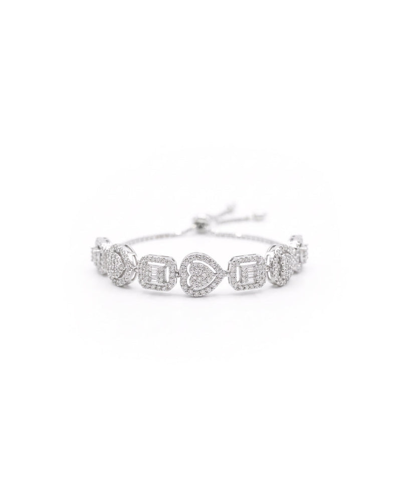 Alternate Charm Silver Bracelet | Zeya Luxe Jewels
