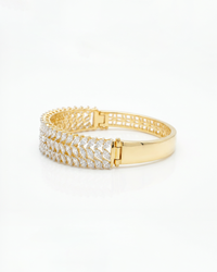 Marquise Gemstone Silver Bracelet | Zeya Luxe Jewels