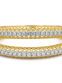 Ruby, Royal Blue & Green Gemstone Silver Bangle | Zeya Luxe Jewels