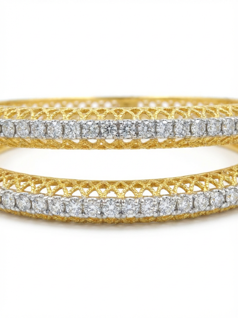 Ruby, Royal Blue & Green Gemstone Silver Bangle | Zeya Luxe Jewels