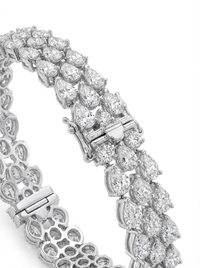 Gemstone Cluster Silver Bracelet | Zeya Luxe Jewels