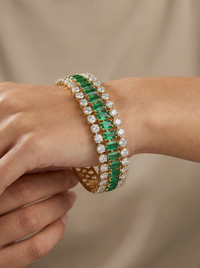 Moti Pearl Silver Bracelet | Zeya Luxe Jewels