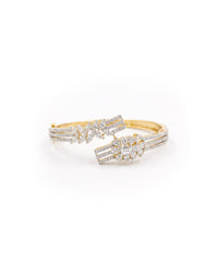Flower & Leaf Silver Bracelet | Zeya Luxe Jewels