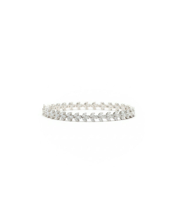 Classic Tennis Silver Bracelet | Zeya Luxe Jewels