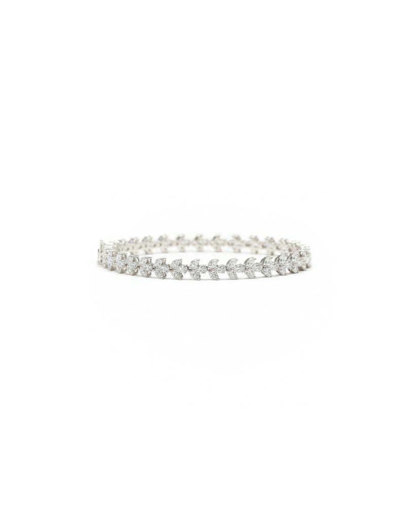 Classic Tennis Silver Bracelet | Zeya Luxe Jewels