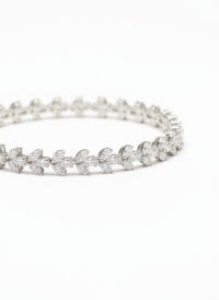 Classic Tennis Silver Bracelet | Zeya Luxe Jewels