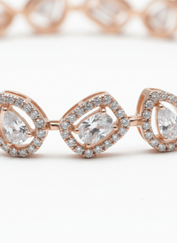 Sleek Lines Tennis Silver Bracelet | Zeya Luxe Jewels
