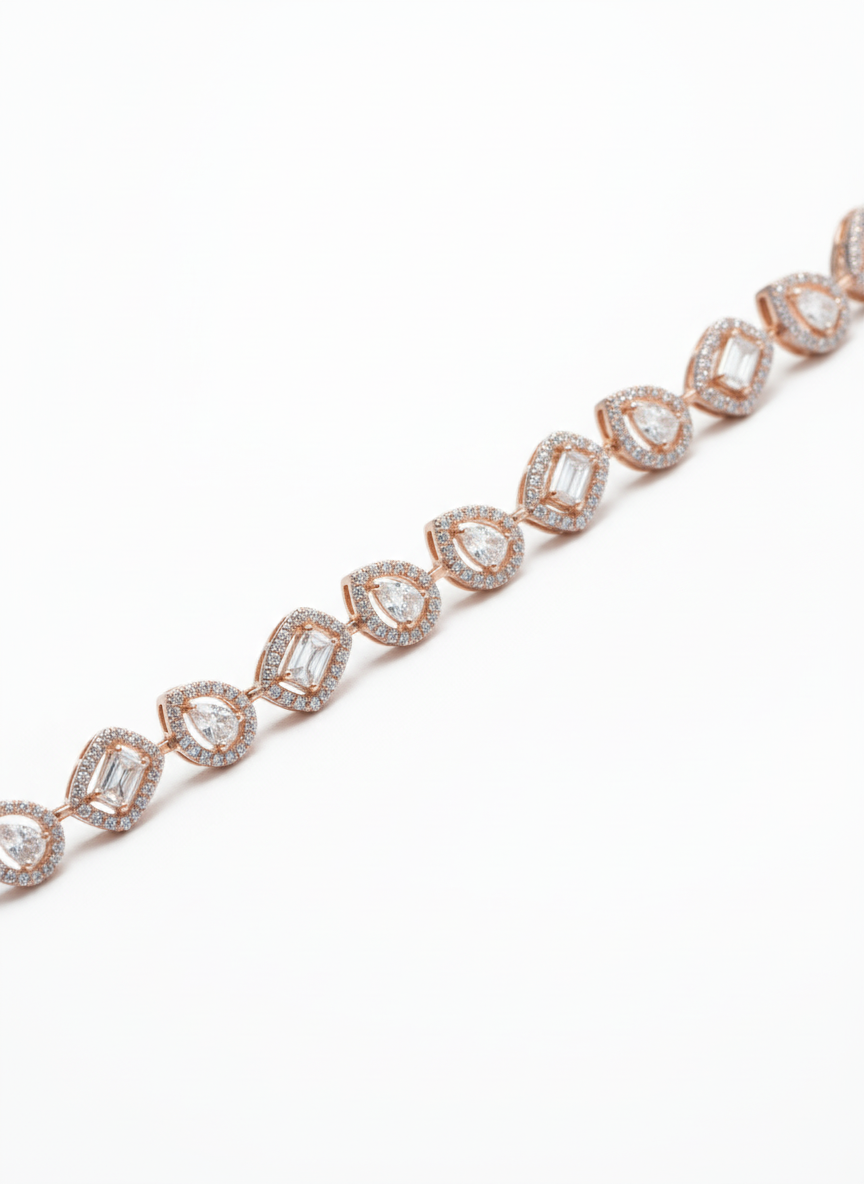 Sleek Lines Tennis Bracelet