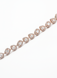 Sleek Lines Tennis Silver Bracelet | Zeya Luxe Jewels