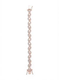 Sleek Lines Tennis Silver Bracelet | Zeya Luxe Jewels