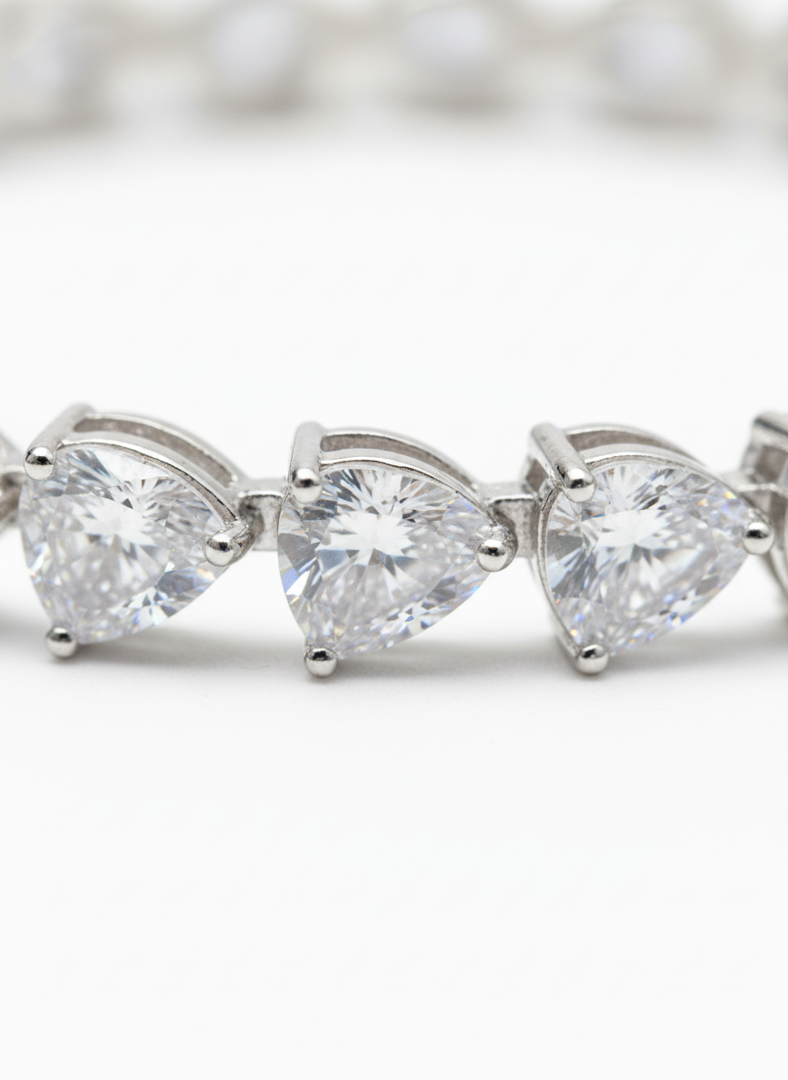 Heart Tennis Bracelet