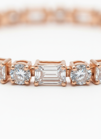 Elegant Tennis Silver Bracelet | Zeya Luxe Jewels