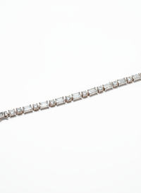 Elegant Tennis Silver Bracelet | Zeya Luxe Jewels