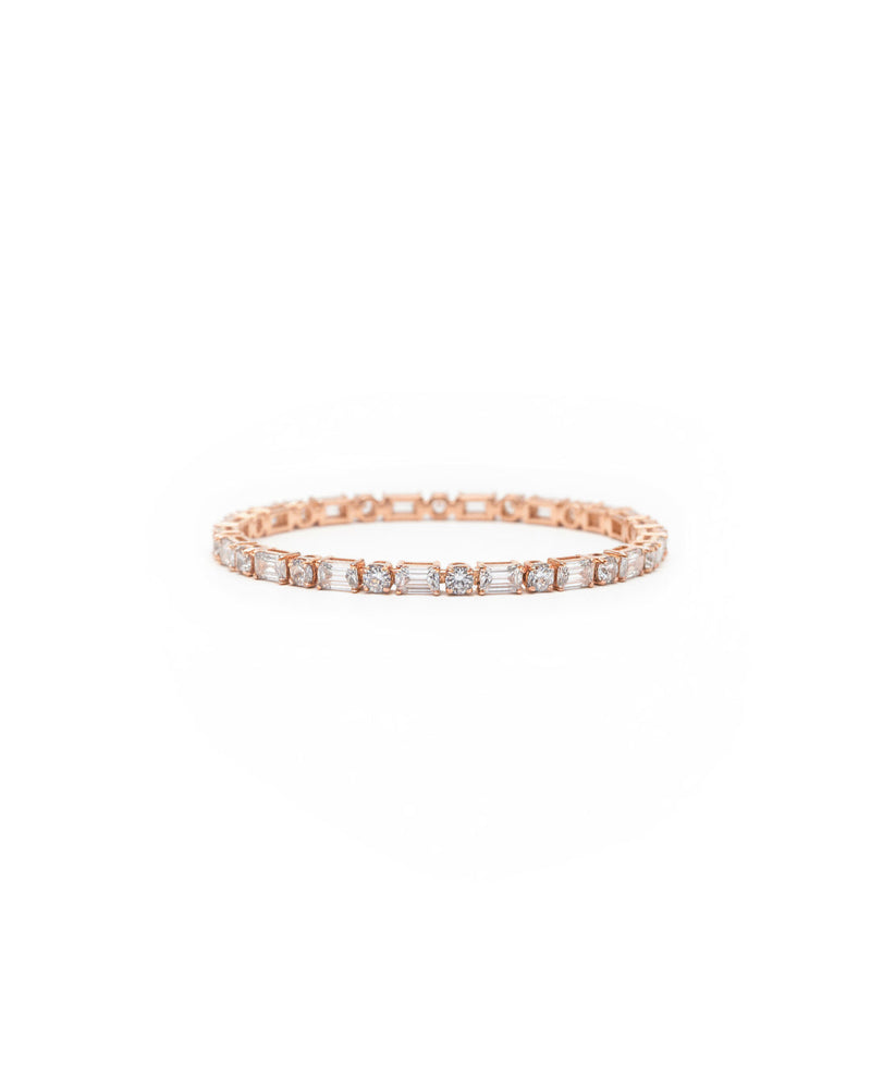 Elegant Tennis Silver Bracelet | Zeya Luxe Jewels