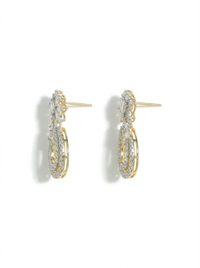 Gemstone Dangler Silver Earrings | Zeya Luxe Jewels