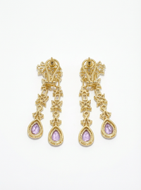 Premium Dangler Silver Earrings | Zeya Luxe Jewels