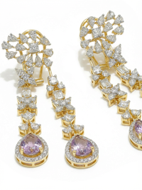 Premium Dangler Silver Earrings | Zeya Luxe Jewels