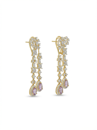 Premium Dangler Silver Earrings | Zeya Luxe Jewels