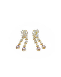 Premium Dangler Silver Earrings | Zeya Luxe Jewels