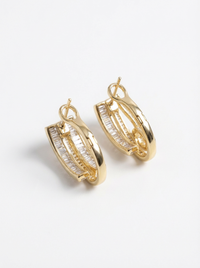 Loop Design Silver Earrings | Zeya Luxe Jewels