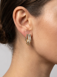 Loop Design Silver Earrings | Zeya Luxe Jewels