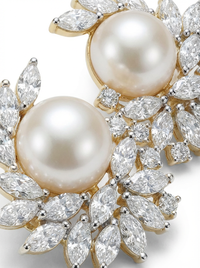 Stud with Moti Pearl Silver Earrings | Zeya Luxe Jewels