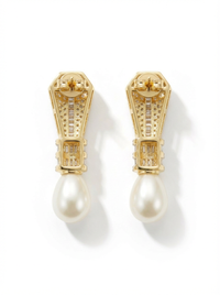 Timeless Elegance Drop Silver Earrings | Zeya Luxe Jewels