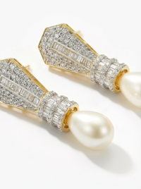 Timeless Elegance Drop Silver Earrings | Zeya Luxe Jewels