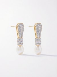 Timeless Elegance Drop Silver Earrings | Zeya Luxe Jewels