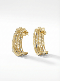 Bali with Leaf Silver Earrings | Zeya Luxe Jewels